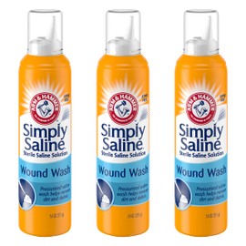 Arm & Hammer Simply Saline Wound Wash 7.4 Ounce - 3 Pack | Simply Saline