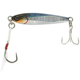 JACKALL Metal Jig, Big Backer Jig, 2.1 inches (54 mm), 0.7 oz (20 g), Sardine/Magma Wave Holo