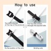 PLATEYTR 120 Pieces Cable Ties Reusable Cable Ties, Cable Organizer,