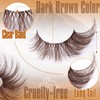 Brown Eyelashes Fairy Lashes Cat Eye Wispy False Eyelashes Strip