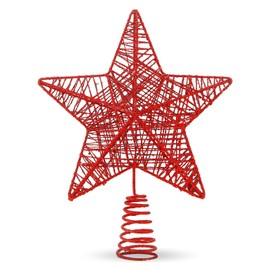 Christmas Tree Topper Star - Tree Topper & Christmas Tree Topper for Christmas Tree & Christmas Tree for Christmas (Red)