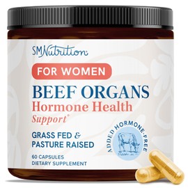 Beef Organ Supplement for Women | Uterus, Ovary, Liver, Spleen, Kidney & Heart | Superfood for Hormone Health & Energy Support | 100% Grass Fed & Pasture Raised Beef Organs for Women | 60 Ct
