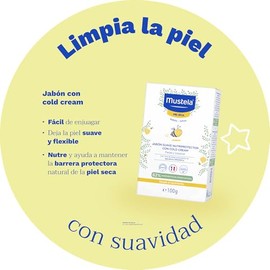 Mustela Jabón en barra nutriprotector Cold Cream, 100g.