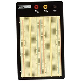 JAMECO VALUEPRO - WBU-204-R Jameco Valuepro 1660-Point Solderless Breadboard 6.5"L x 4.3"W, 0.1" spread, Ideal for Prototyping and Classroom Projects - 20774