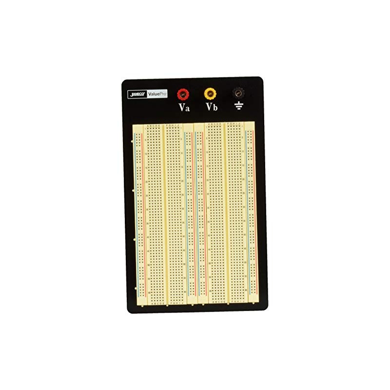 JAMECO VALUEPRO - WBU-204-R Jameco Valuepro 1660-Point Solderless Breadboard 6.5"L