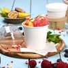 BIOZOYG 50 x Cardboard Ice Cream Cups, 250 ml, Brown,