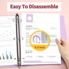 SUNEE Binder & Sheet Protector Bundle, 4pcs 0.5IN 3-Ring Binders