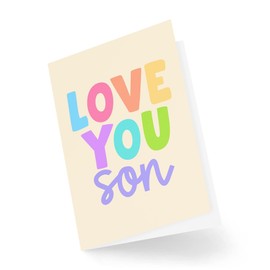 Funny Novelty Greeting Cards | Love You Son | Birthday From Dad From Mum Thinking Of You Banter Funny Joke | CBH1299