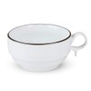 Hakusan Toki S Shaped Soup Bowl, Small, White Mat, Approx.