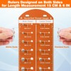 28 Nut and Bolt Thread Checker with 14 Metric and