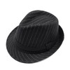 Men Classic Manhattan Structured Gangster Trilby Fedora Hat Short Brim Panama Hat Jazz Cap