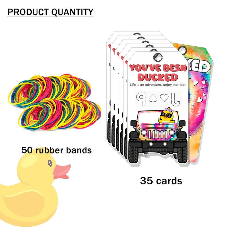 You've Been Ducked, Duck Tags, Cute Pink Duck Tags, Duck