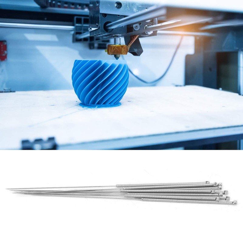 3D Printer Nozzle Cleaning Kit Silver Stainless Steel Nozzle Cleaning