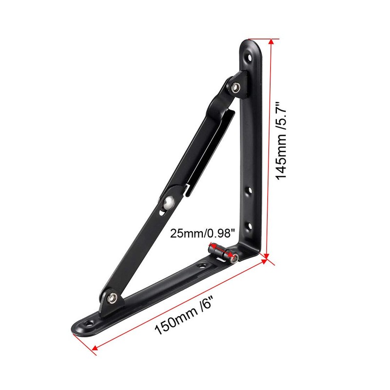 uxcell Folding Bracket 6 Inch 150mm for Shelves Table Desk