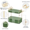Shuang Qing Countertop Storage - 2 Tier Green, Bathroom Counter