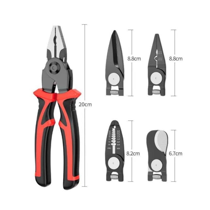 NNOVAT 5-PCS Plier Tool Set 5 in 1 Versatile Tool