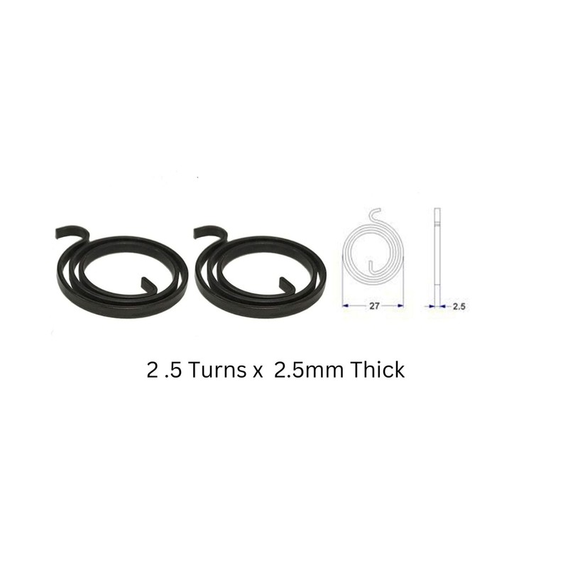 Generic Door Handle Springs Replacement Kit, 10 x 2.5 Turns