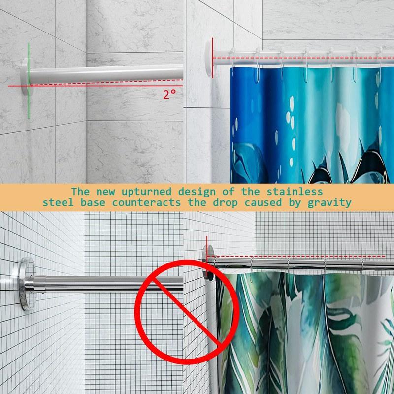 SIKAIQI Stretchable 304 Stainless L Shaped Bathroom Bathtub Corner Shower