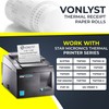 Vonlyst Receipt Paper Roll 3 1/8 x 230 for Square