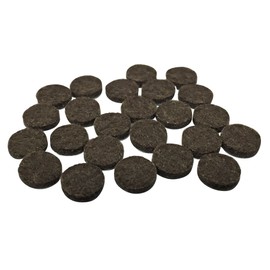 Shepherd Hardware 9958 1/2-Inch Self-Adhesive Felt Furniture Pads, 24-Pack, Brown