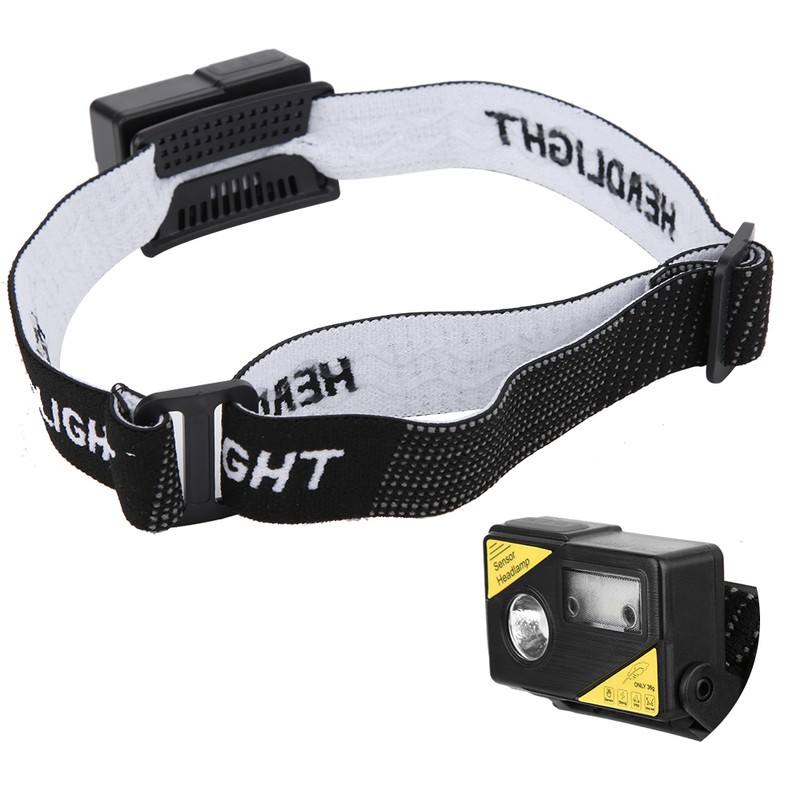 K180 LED Lightweight USB Charging Headlamp Hat Clip Integrated Induction