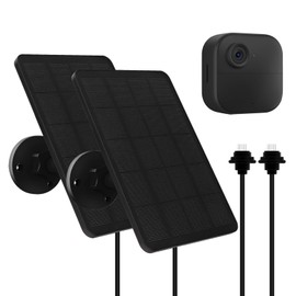 4W Solar Panel for Blink Camera, Camera Solar Panel with USB-C Port Compatible with Blink Outdoor 4 (4th Gen) Camera, Solar Panel for Blink Outdoor Camera with Rubber Plug, IP65 Waterproof, 2 Pack