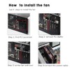 GDSTIME 12V PC Fan 92mm 9025 PCI Graphic Card Fan
