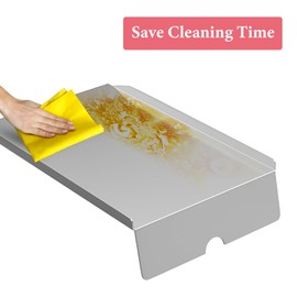 BMMXBI Drip Pan Heat Baffle Replacement for Z Grills 700 Series Smoker Grills, Drip Tray for Z Grill Replacement Parts ZG700 7002B 7002E 700D 700E Series Pellet Grills Heat Baffle Parts