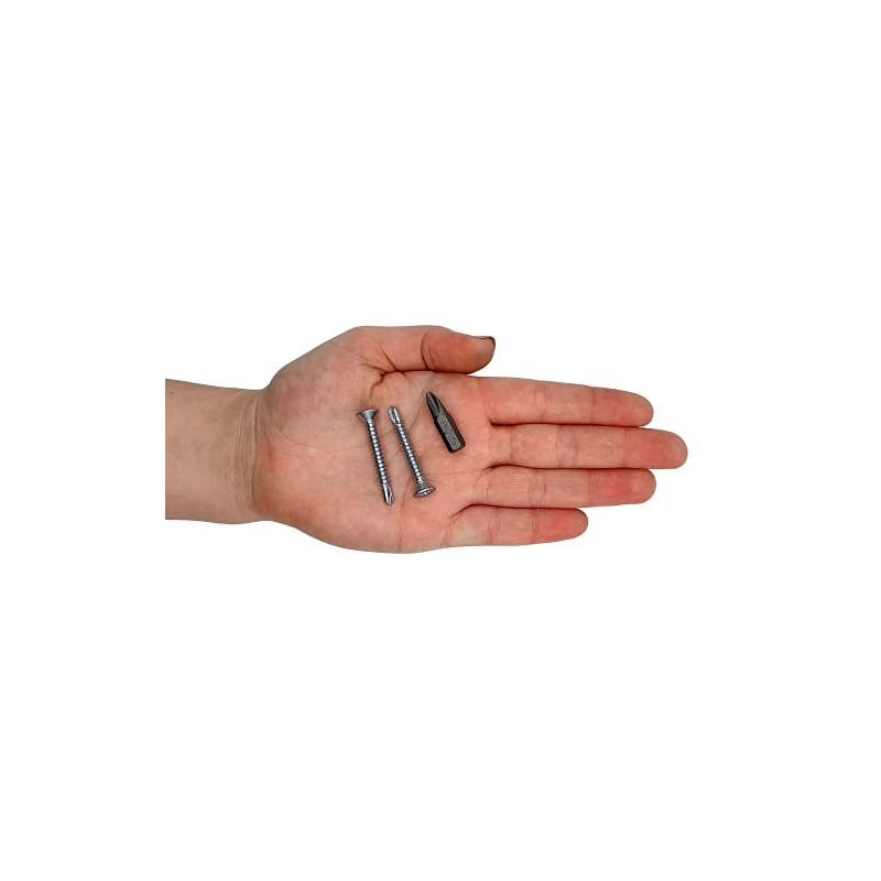 Pack of 50 DIN 7504 P Galvanised Steel 4.8 x
