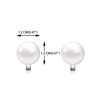 QUKE Simulated Freshwater Pearl Clip On Earrings Not Pierced Stud