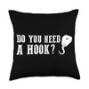 Do you need a hook Throw Pillow