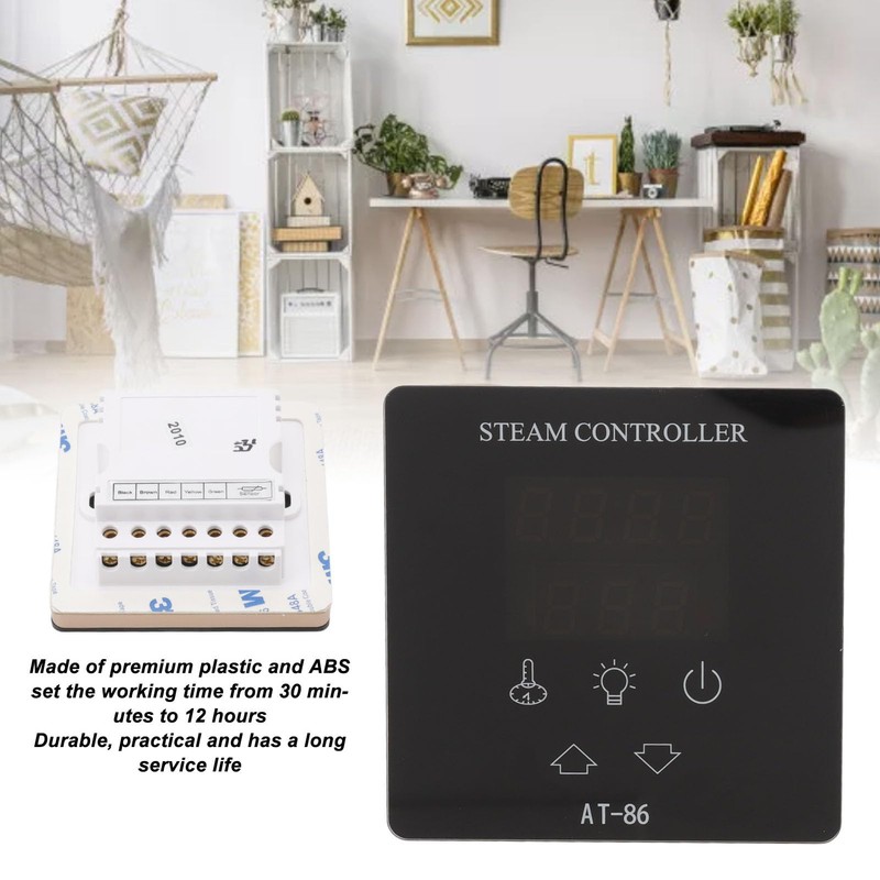 gernie Sauna Stove Temperature Controller, Touch Screen Temperature Controller, Plastic