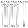 Eupneicu Stainless steel roulade needles [36 pieces], roulade needles 20