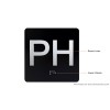 BUILDINGSIGNS.COM PH Elevator Jamb Plate Sign (Penthouse JAMB Plate) with