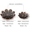 2Pcs Brass Lotus Incense Holder,Detachable Sticks Incense Burner Ash Catcher,Brass