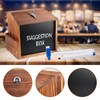 BORDEAG Wooden suggestion box, donation box, lockable, ballot box, donation