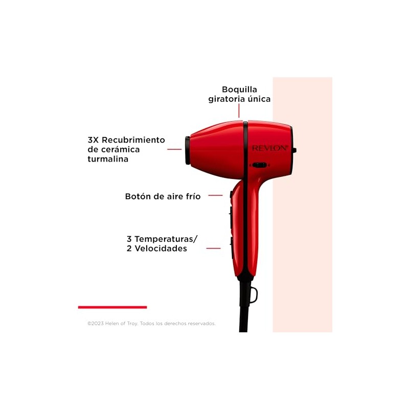 Revlon Secadora Versatil Airflow Control con Tecnología de Turmalina de