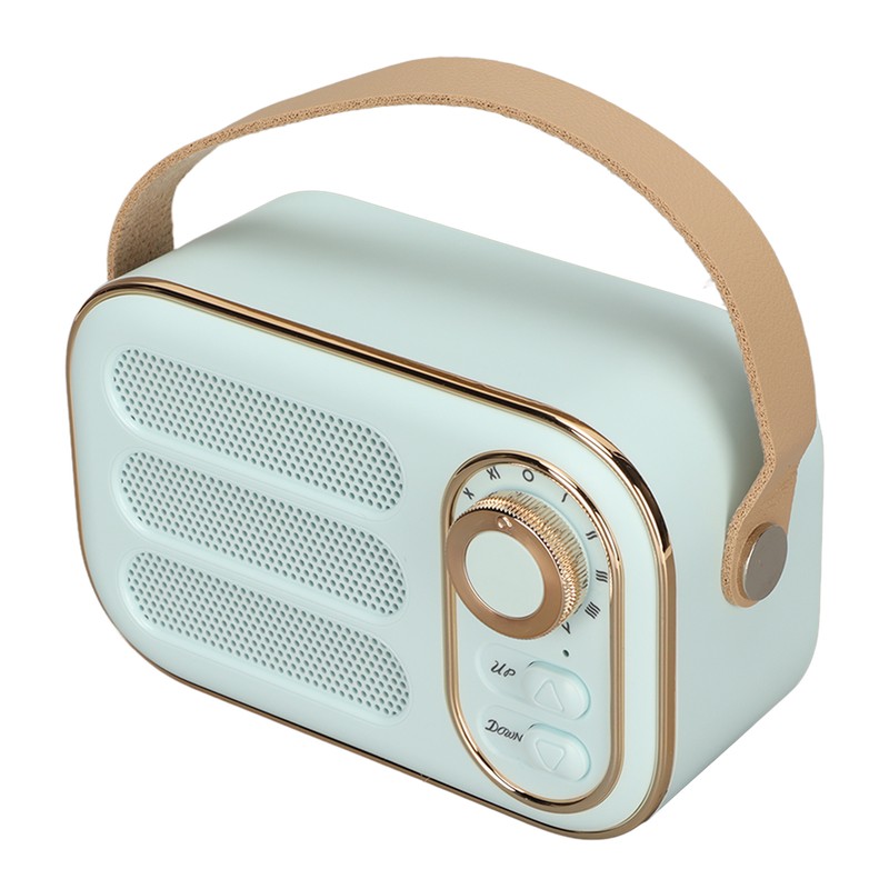Bluetooth Speaker Stereo HiFi Sound USB Charging Retro Portable Wireless