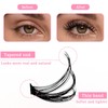 Luoqun88 Cluster Lashes Individual Eyelashes, 640pcs Eyelash Clusters - D