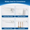 Paper Towel Holder - Self-Adhesive or Drilling, White Wall Mounted