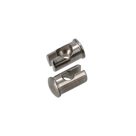 Set of 2 slotted solder nipple holders for brake and clutch levers made of aluminium - Simson Duo, KR50, KR51, S50, SR1, SR2, SR4, SL1