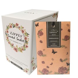 LIFFLY 14 Packs Sandalwood Scented Sachets for Drawers and Closets