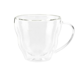 KEYUCA Ripple Double Wall Cup 6.8 fl oz (200 ml) (Moven/Dishwasher Safe) with Handle