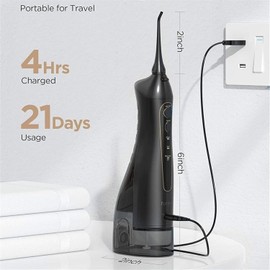 Fairywill Cordless Water Flosser & Toothbrush Dental Kit Oral Irrigator Teeth Cleaner Jet