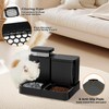 ZOMISIA Gravity Dog Food and Water Dispenser, 2 in 1