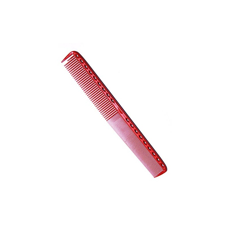 Y.S.PARK Extra Long Fine Cutting Comb YS-335 Red Total Length