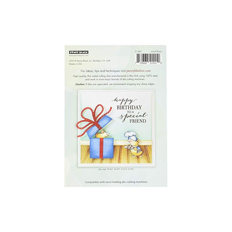 Penny Black Creative Dies-Wood Floors