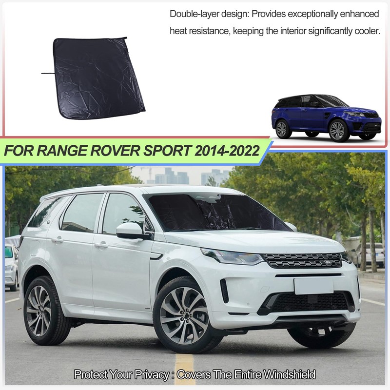 Windshield Sunshade for Range Rover Sport 2014-2022, Front Window Sun