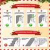 6Pcs Christmas Fireplace Stocking and Garland Hanger Fits 0.87-4.1" Mantle