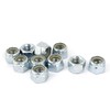 Sourcingmap 7/16 inch-14 Zinc Plated Hex Lock Nuts Silver Tone